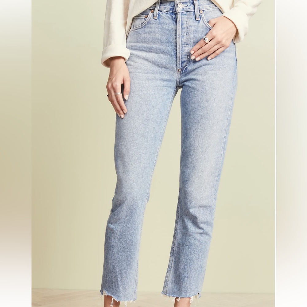 Agolde Riley Zephyr Wash Jeans